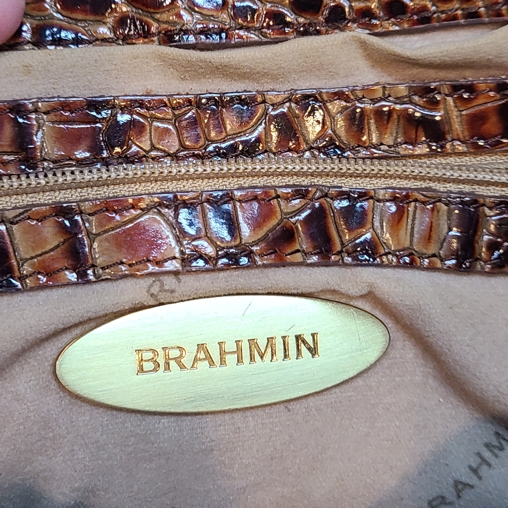 Brahmin Vintage pleated Y2K Baguette Daria shoulder bag EUC - Picture 14 of 16